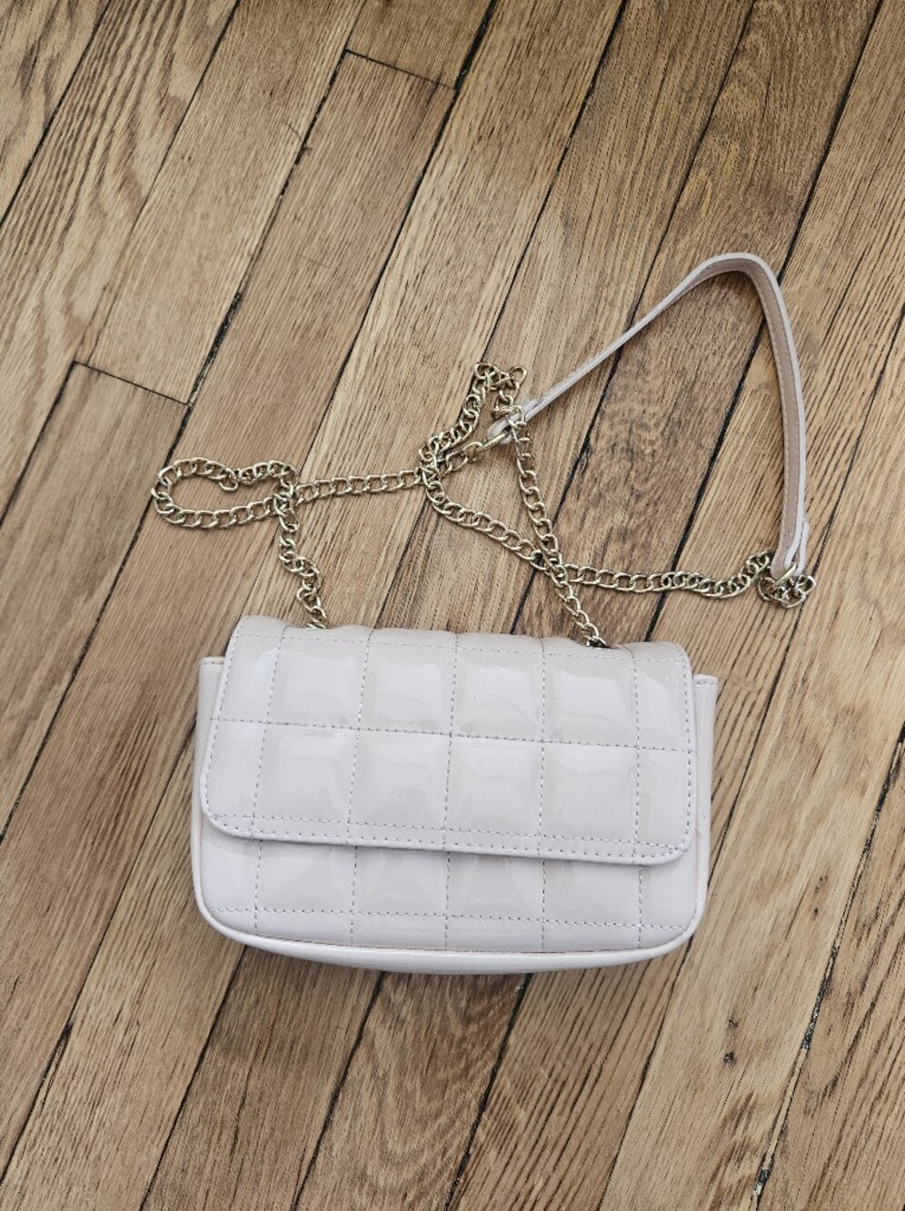 Pink Quilted Forever 21 Crossbody Handbag